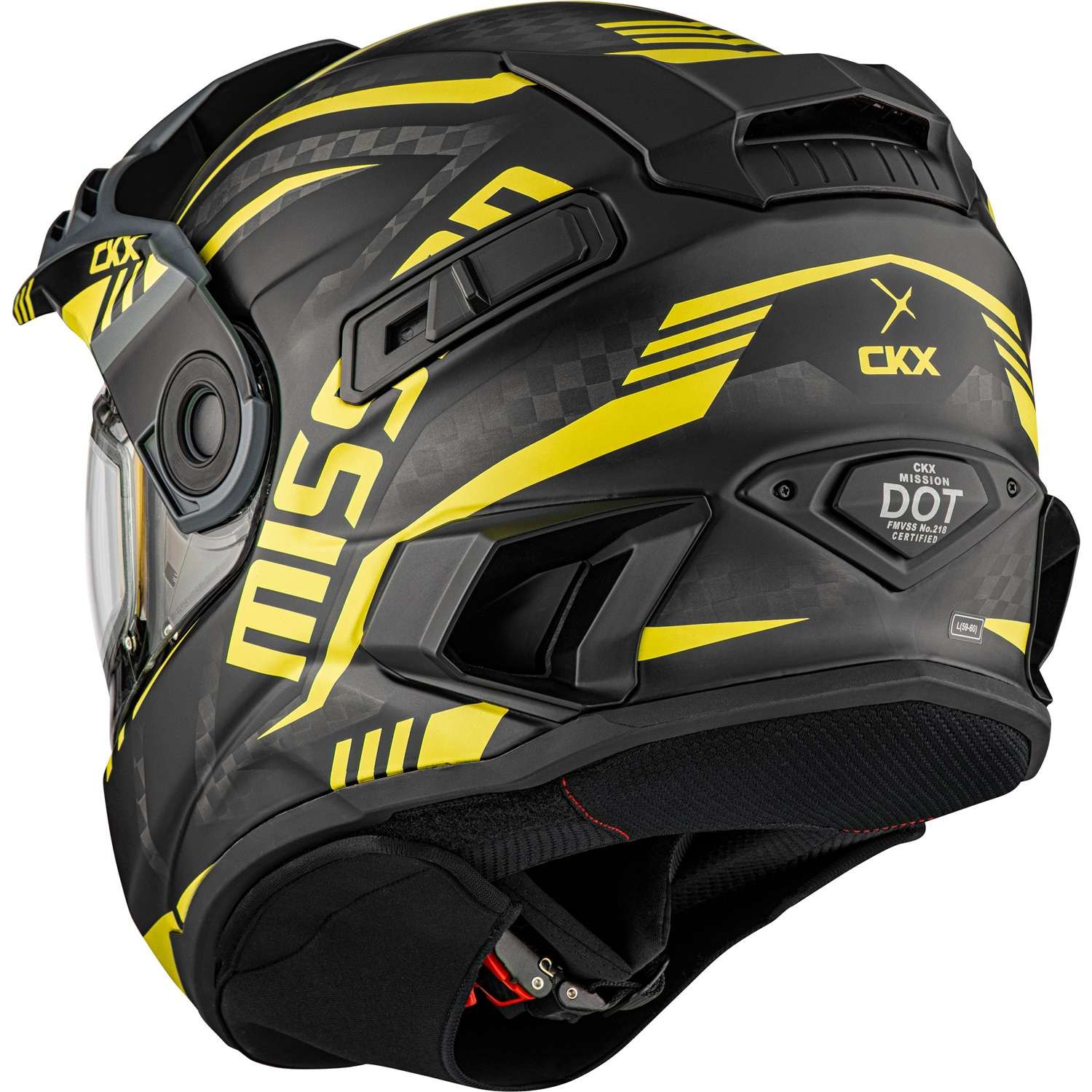 Casque intégral à double écran CKX Mission Carbon Code